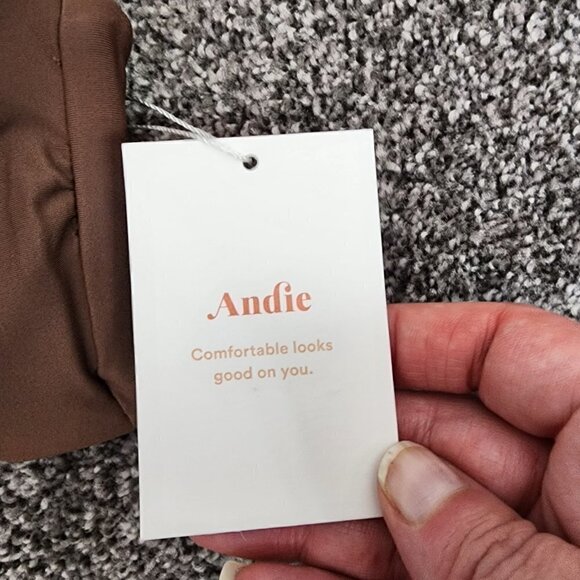 NWT Andie The Scala Padded Bandeau Bikini Top Espresso Small - Picture 6 of 8